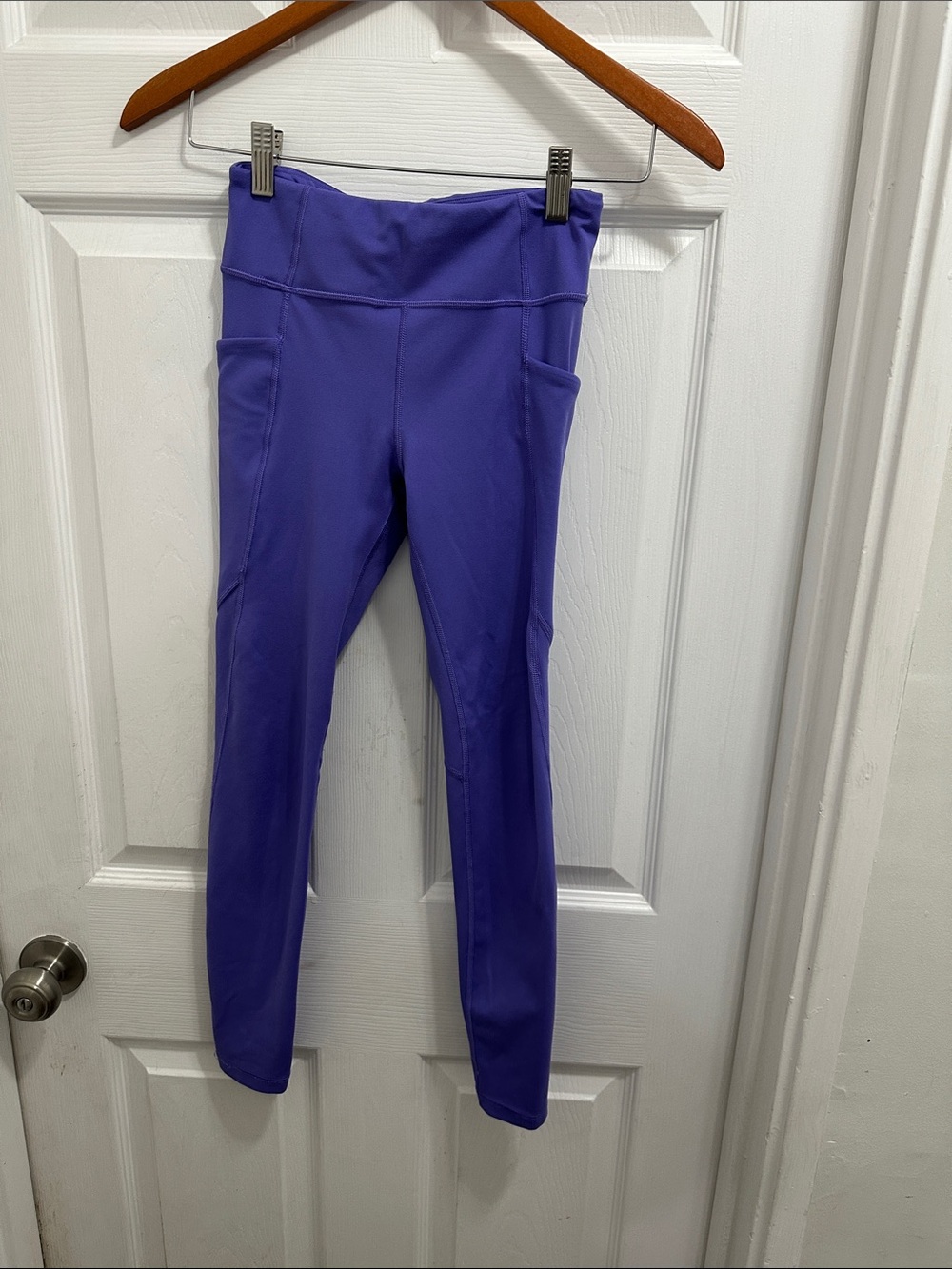 Athleta Girl Violet Purple High-Rise Performance Leggings with Side Pockets